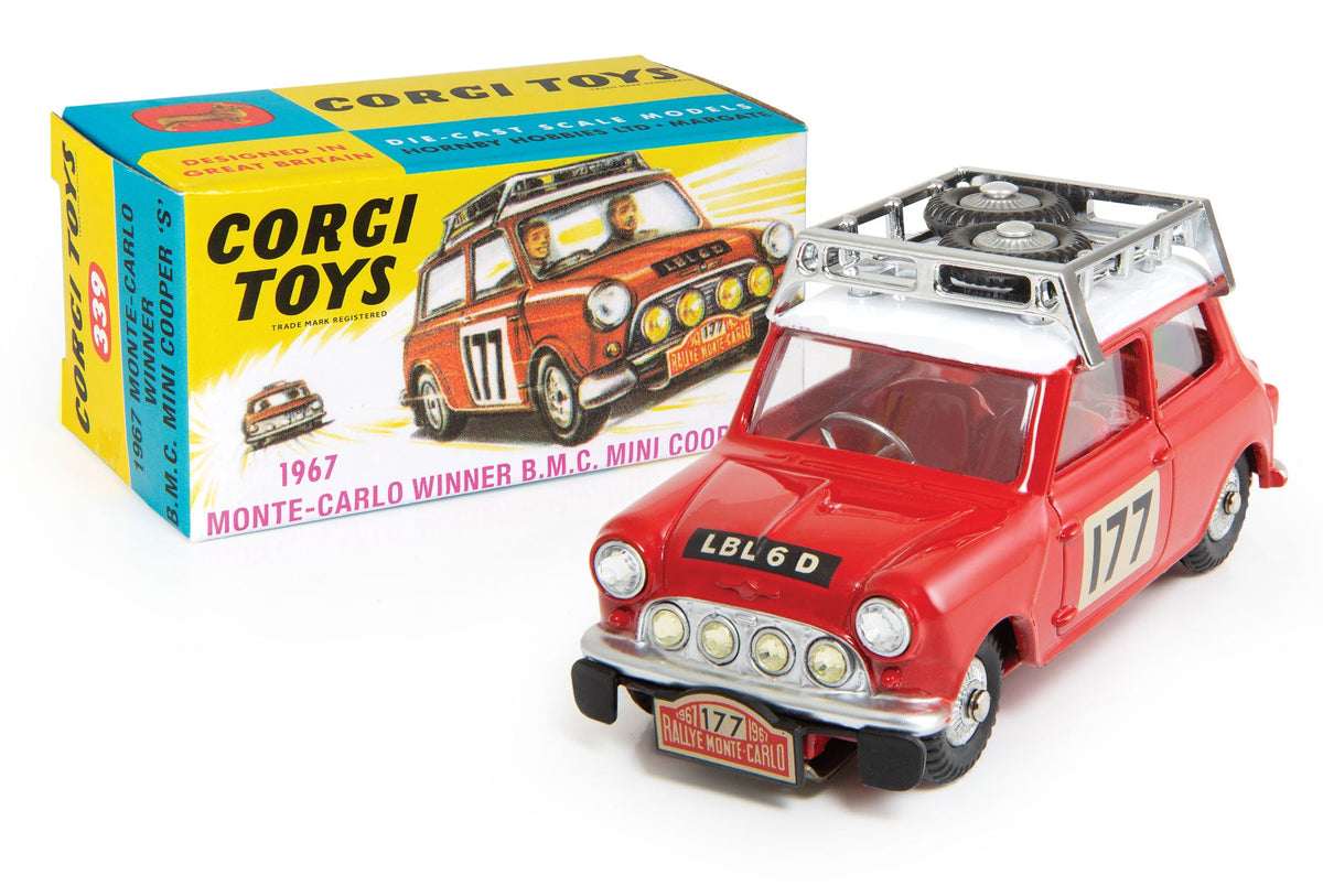ミニカー Corgi Toys 1967 B.M.C. Mini Cooper S 177 Mini-cooper-with-box-flat-