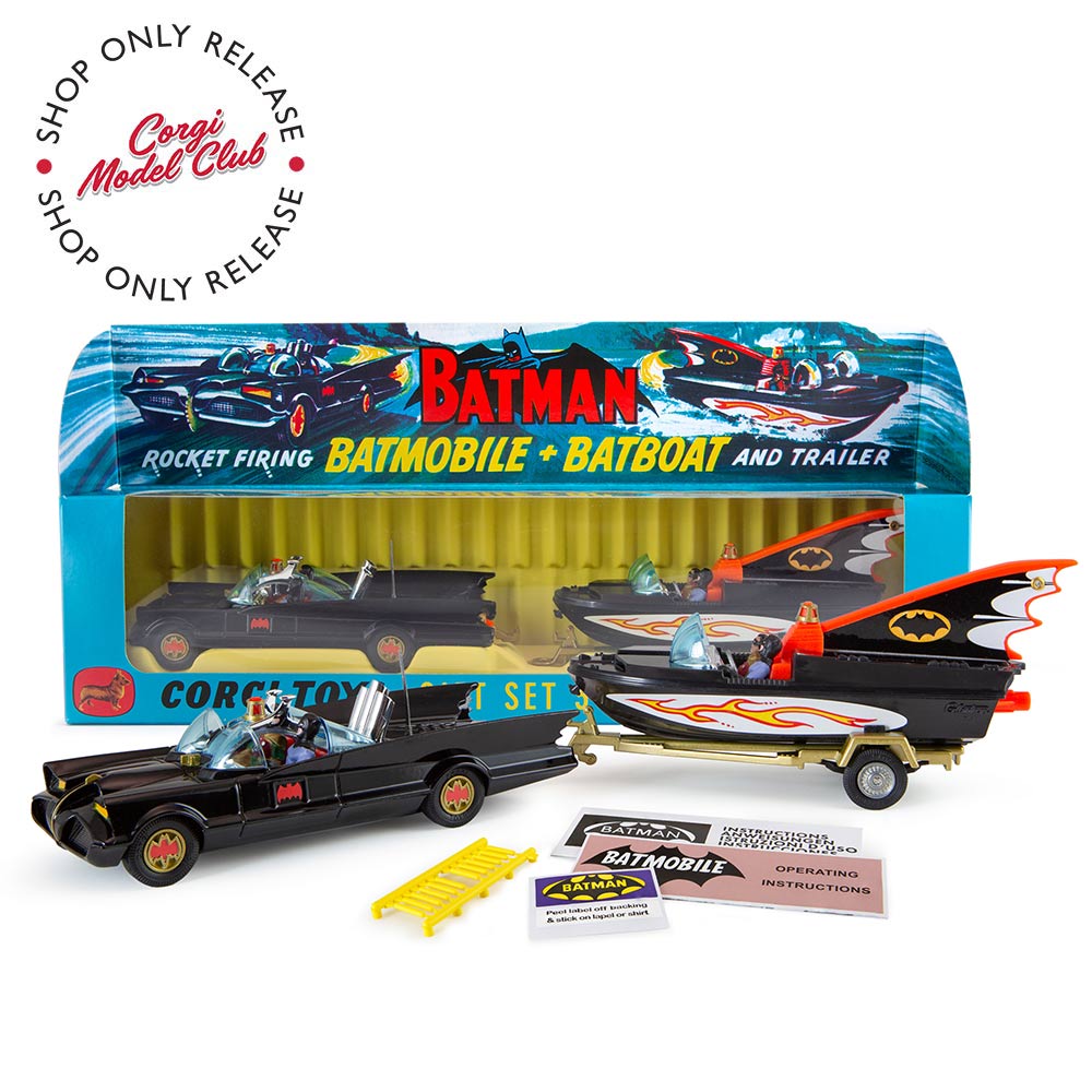 Batmobile Bat Boat 1967 Gift Set 3