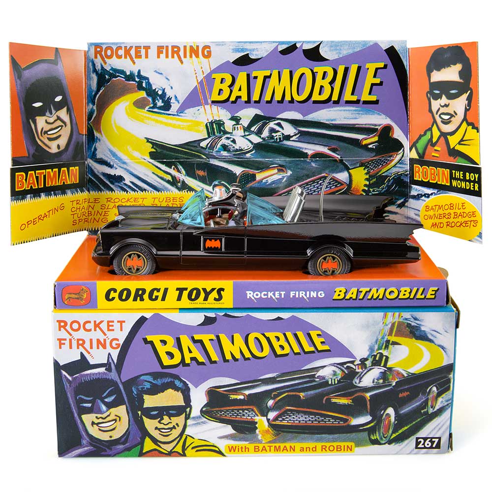 267 - Batmobile with Batman and Robin - Gloss Black Edition – Corgi ...