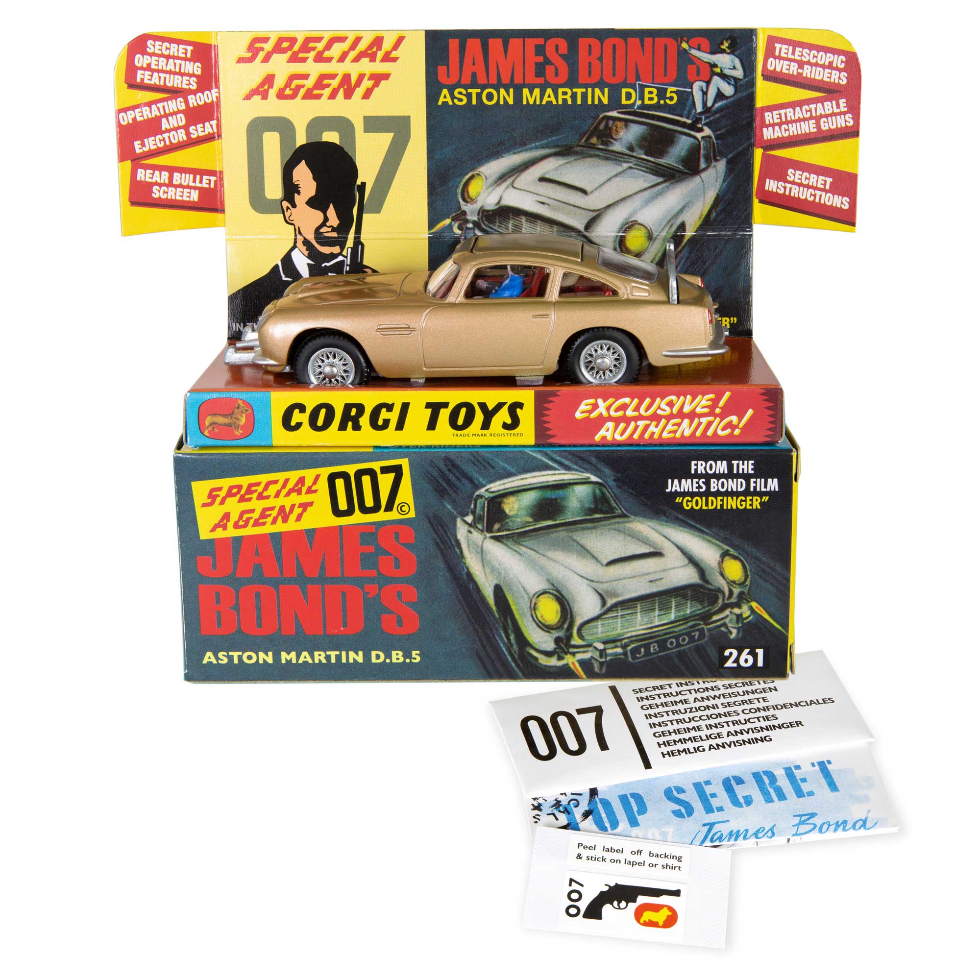 Corgi James Bond 007 6台セット 261 - James Bond's Aston Martin D.B.5 – Corgi Model Club