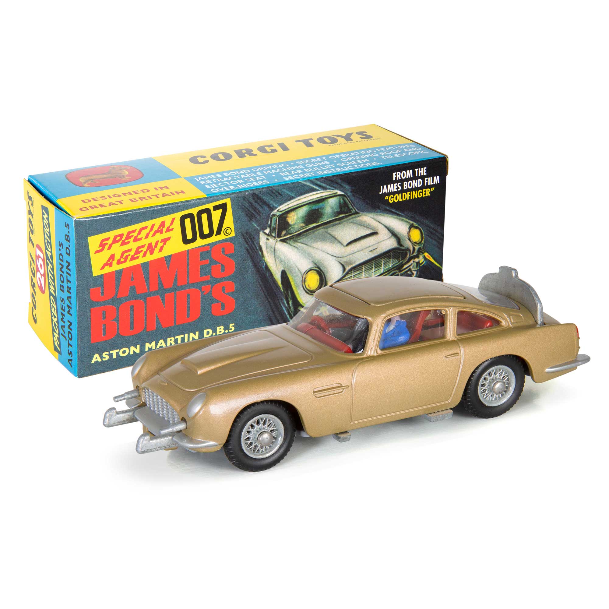 A Catalogue Corgi 1965 Aston Martin DB5 James Bonds Ford MUSTANG A Catalogue Corgi 1965 Aston Martin DB5 James Bonds Ford MUSTANG