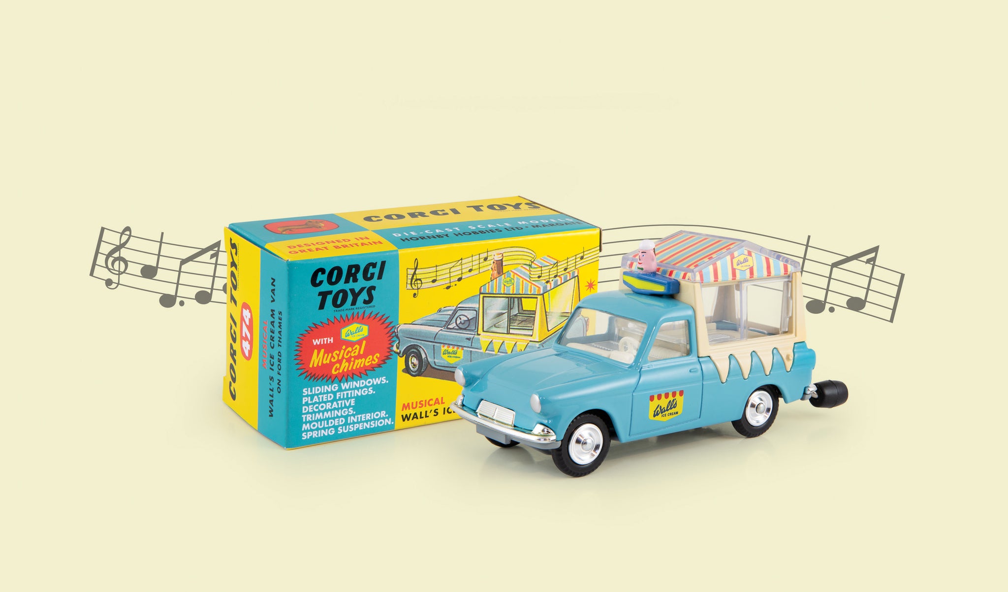 Corgi (447-A-1) Ford Thames Wall's Ice Cream Van - Global Diecast Direct Corgi (447-A-1) Ford Thames Wall's Ice Cream Van - Global Diecast Direct